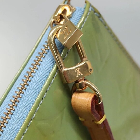 LOUIS VUITTON Monogram Vernis Lexington Pouch Baby Blue LV Auth - Picture 12 of 16